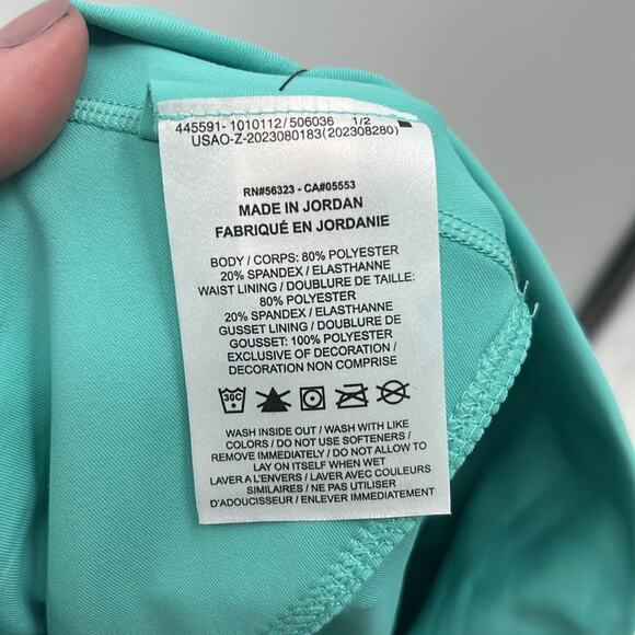 Nike Women's High Rise 7/8 Length Leggings with pockets - Teal - Small - NWT - Picture 7 of 9